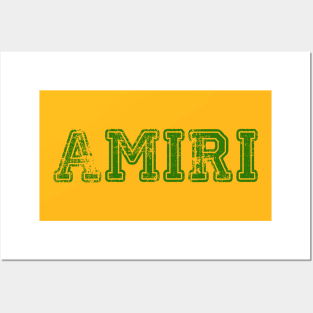 Amiri Vintage Logo Text Posters and Art